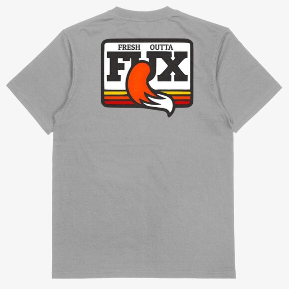 Fresh Outta Fux Men’s Funny Humorous T-shirt Gray 100% Cotton - Picture 2 of 3